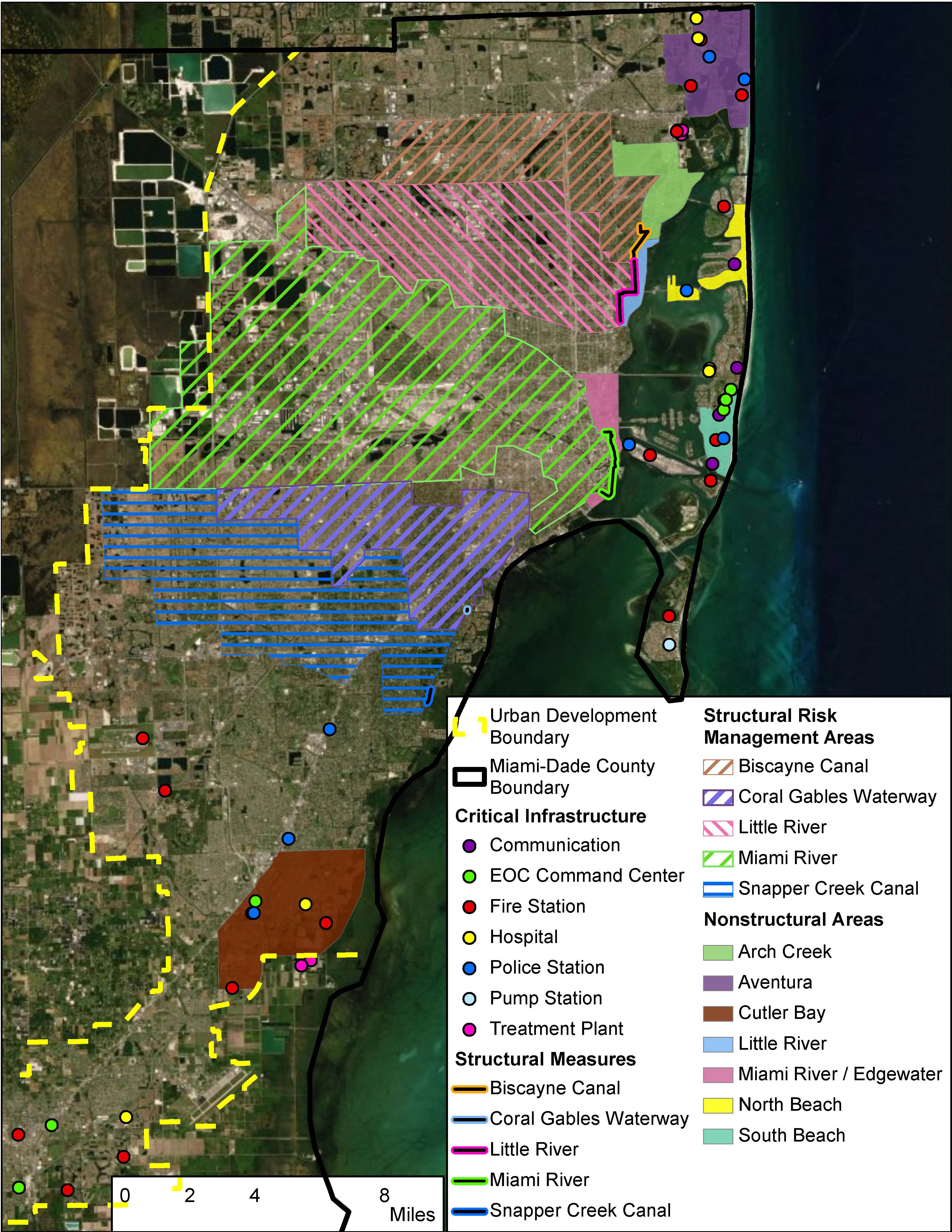 Miami-Dade Back Bay Recommended Plan Overview Map